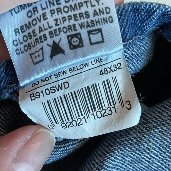 Berne Mens Pure Cotton Denim Bib Overalls Workwear Medium Wash 48 x 32 - Picture 10 of 10